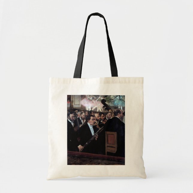 Bolso De Tela La orquesta de la ópera, Edgar Degas (Frente)