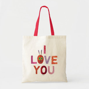 Bolso De Tela La oruga muy hambrienta   Te Amo