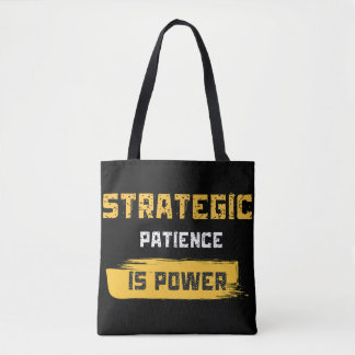 Bolso De Tela la paciencia estratégica es poder. citas filosófic
