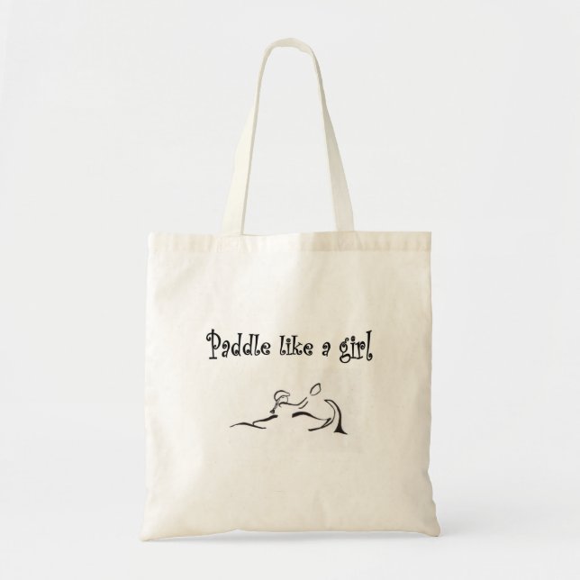 Bolso De Tela La paleta tiene gusto de un chica (Frente)