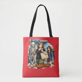 Bolso De Tela La parada de autobús