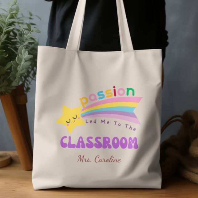 Bolso De Tela La pasión me llevó al profesor del salón de clases (Subido por el creador)