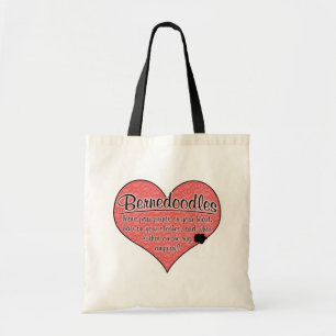 Bolso De Tela La pata de Bernedoodle imprime humor del perro