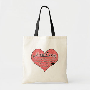 Bolso De Tela La pata del Coon de Maine imprime humor del gato
