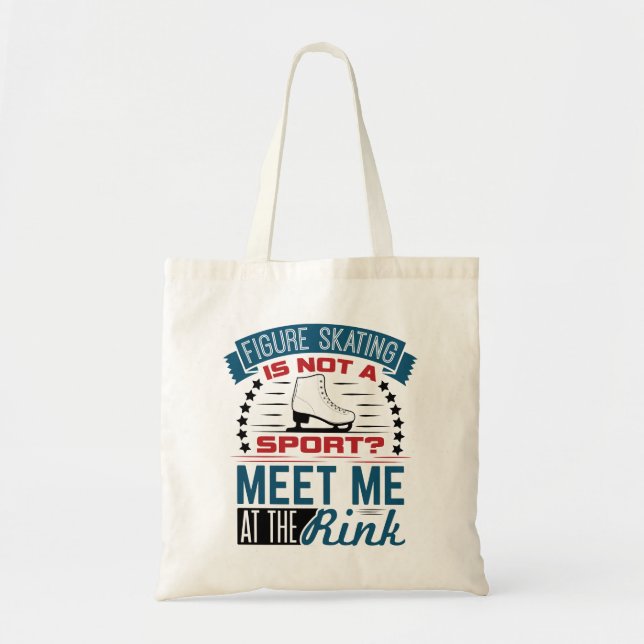 Bolso De Tela La patinaje artístico no un deporte me conoce en p (Frente)