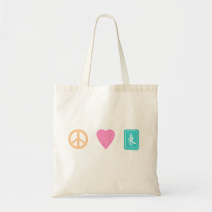 Bolso De Tela La paz ama a MahJong
