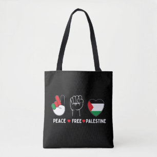 Bolso De Tela la paz ama palestina - libertad para los palestino