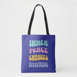 Bolso De Tela La paz interior lo cambia todo