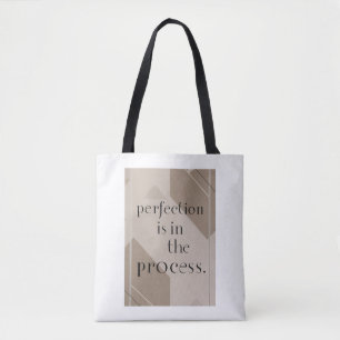 Bolso De Tela La perfección está en el proceso