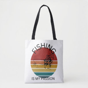 Bolso De Tela La pesca es mi pasión, la pesca