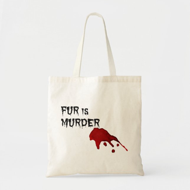 Bolso De Tela La piel es asesinato (Frente)