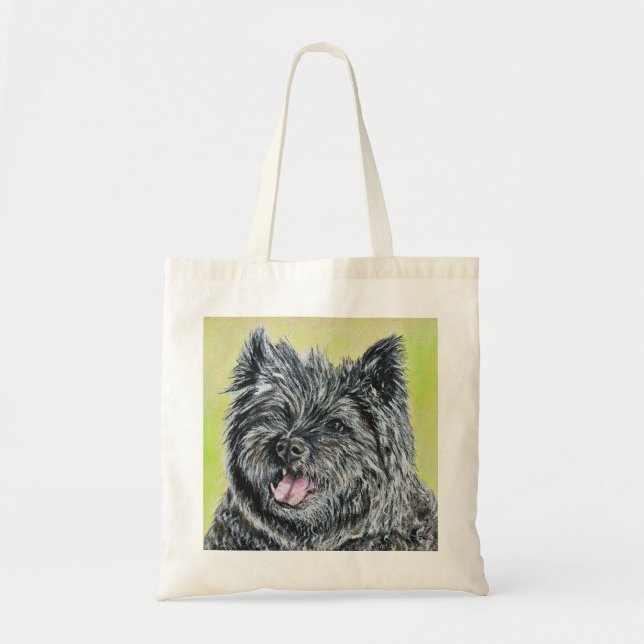 Bolso De Tela La pintura de Cairn Terrier (Frente)