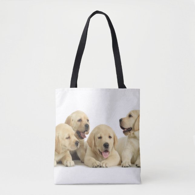 Bolso De Tela La pipa del labrador dorado (Anverso)