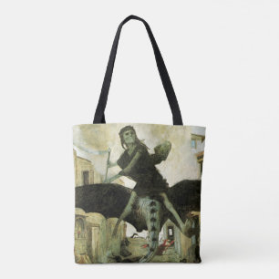 Bolso De Tela La plaga de Arnold Bocklin, simbolismo vintage