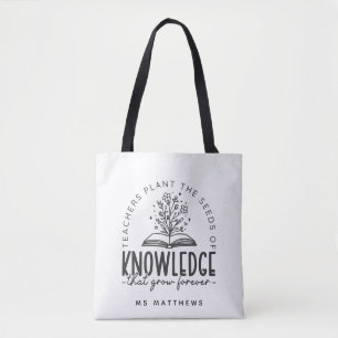 Bolso De Tela La planta de profesores y las semillas del conocim