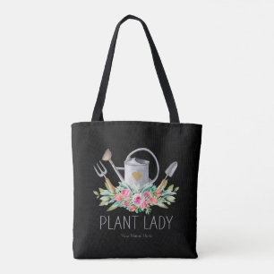 Bolso De Tela La planta Lady Boho Watercolor Gardener Humor Tote