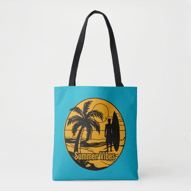 Bolso De Tela la playa (Anverso)