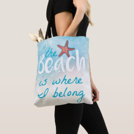 Bolso De Tela La Playa Es Donde Yo Pertenezco A La Cita