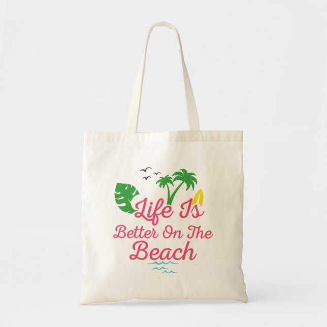 Bolso De Tela la playa está mejor acondicionada (Frente)