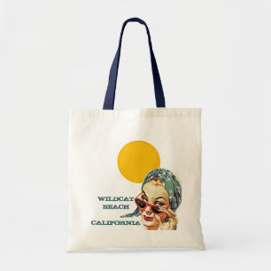BOLSO DE TELA LA PLAYA RETRA DEL VERANO EMPAQUETA LAS GAFAS DE