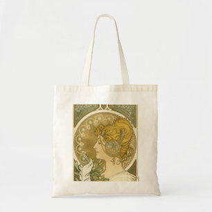 Bolso De Tela La Plume de Alphonse Mucha