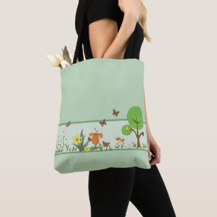 Bolso De Tela La primavera de papel