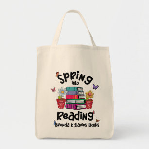 Bolso De Tela La primavera en la lectura de los libros de Brenda