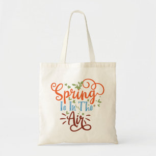 Bolso De Tela La Primavera Está En El Aire