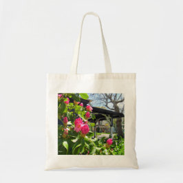 Bolso De Tela La primavera florece en la ciudad de Cottage - Viñ