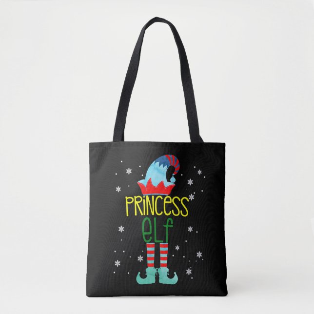 Bolso De Tela La Princesa Elf Merry Christmas Advance Family (Anverso)