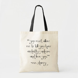 Bolso De Tela La propuesta del Sr. Darcy sobre el orgullo y los