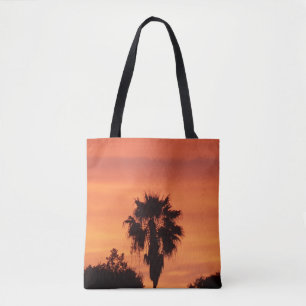 Bolso De Tela La puesta de sol del naranja Florida en un tote de