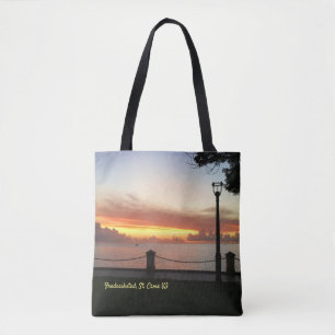 Bolso De Tela La puesta del sol del Caribe tropical personaliza
