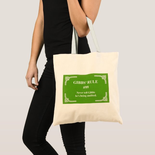 Bolso De Tela la regla 99 de Gibbs (Anverso (producto))