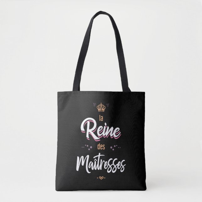 Bolso De Tela La reina de las maestras (Anverso)