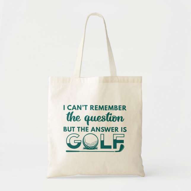 Bolso De Tela La Respuesta Es Golf (Frente)