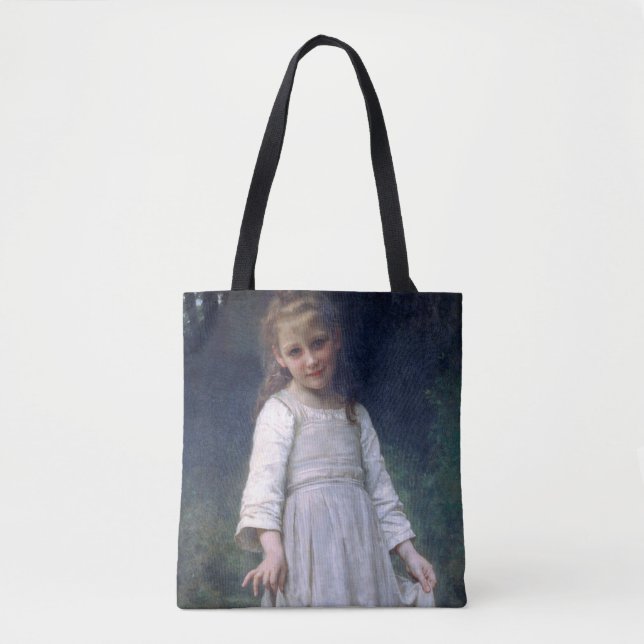 Bolso De Tela La Reverencia, Bouguereau (Anverso)