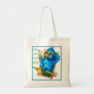 Bolso De Tela la risa viva del amor se relaja