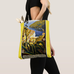 Bolso De Tela La Riviera Italienne Vintage Travel Tote