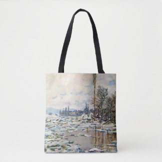 Bolso De Tela La rotura del hielo por Claude Monet