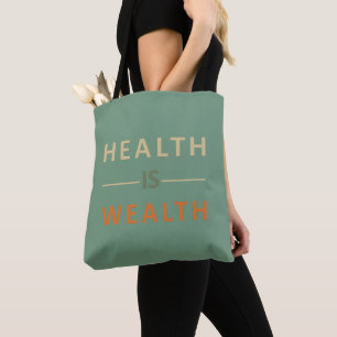 Bolso De Tela la salud es riqueza