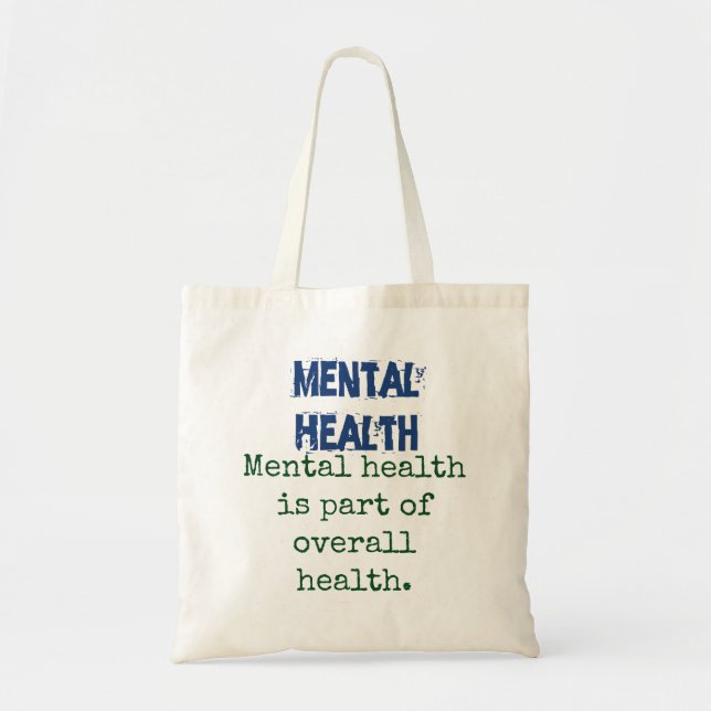 Bolso De Tela La Salud Mental Es Parte De La Salud General - H M (Frente)