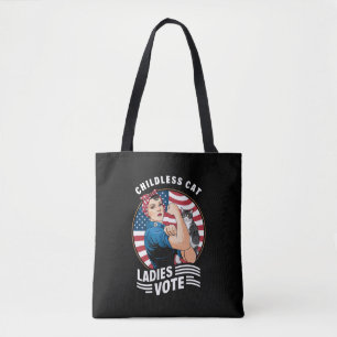 Bolso De Tela La señorita Gato Infantil Vota A Rosie The Rivete