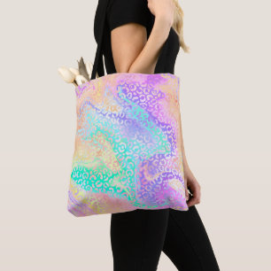 Bolso De Tela La Serie Leopardo Irisado Diseño 3