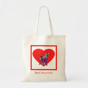 Bolso De Tela La silueta de perro del territorio fronterizo es l