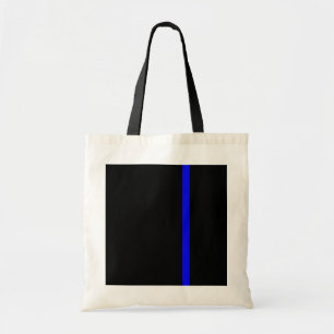 Bolso De Tela La simbólica delgada línea azul vertical