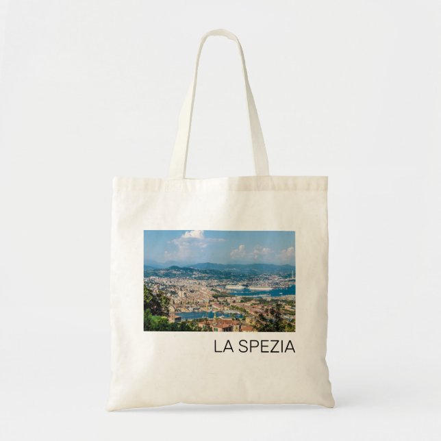 Bolso De Tela La Spezia Cityscape Liguria Italia Holiday Souveni (Frente)