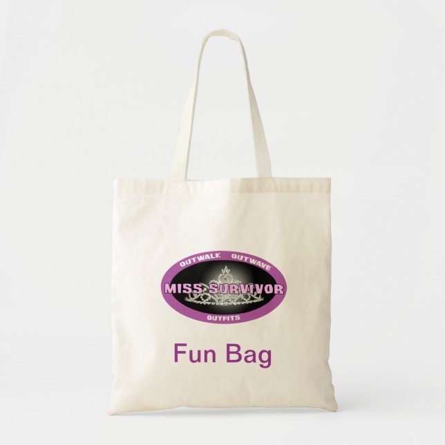Bolso De Tela La Srta. Survivor Fun Bag (Frente)