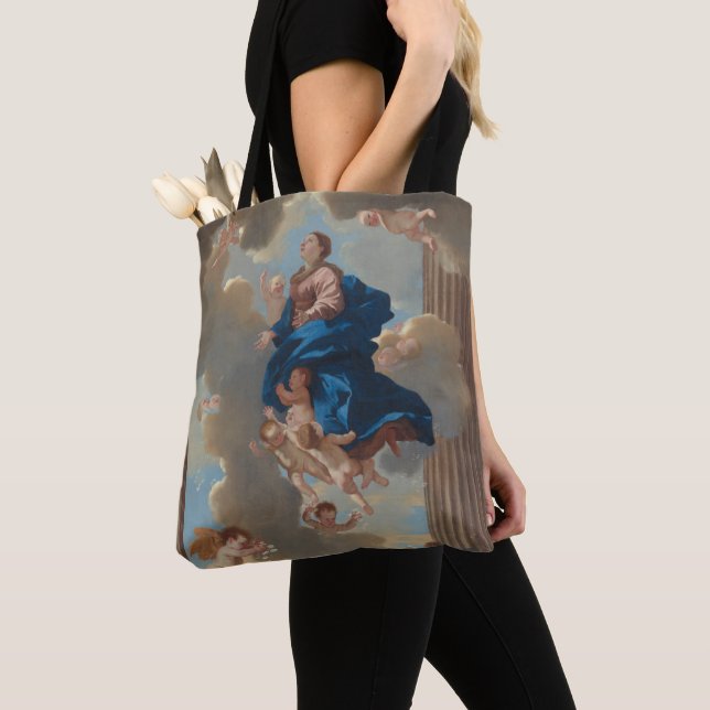Bolso De Tela La suposición de la Virgen (Detalle)