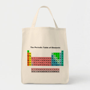 Bolso De Tela La tabla periódica (estilo simple)